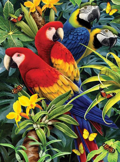 R&L Junior Small A4 Schilderen op Nummer - Majestic Macaws