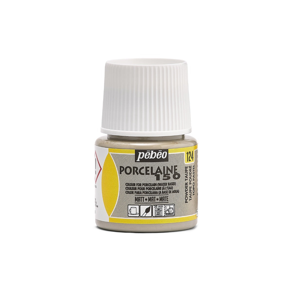 Pebeo Porcelaine 150 Porseleinverf 45 ml - 124 - Pasteltaupe