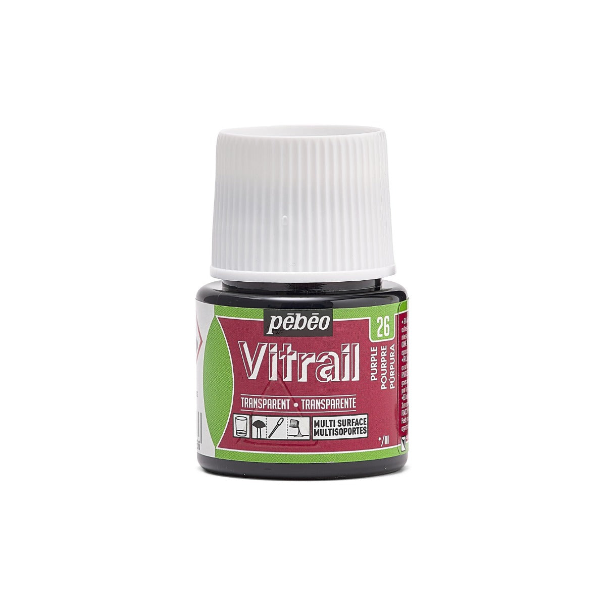 Pebeo Vitrail Transparante Glasverf 45 ml - 26 - Purper