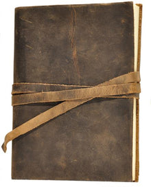 Calve's Leather Sketchbook - 13 x 9 cm - Natural Light Brown