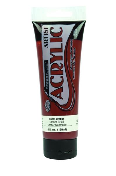 R&L Essentials Acrylic Paint 120 ml - Burnt Umber