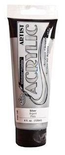 R&L Essentials Acrylic Paint 120 ml - Silver