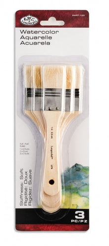Royal & Langnickel Spalter en Brede Kwast Sets - 3 Pack - Goat Hair Flat - Soft
