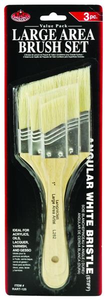 Royal & Langnickel Spalter en Brede Kwast Sets - 3 Pack - White Bristle Angular - Firm