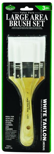 Royal & Langnickel Spalter en Brede Kwast Sets - 3 Pack - White Taklon Flat - Medium