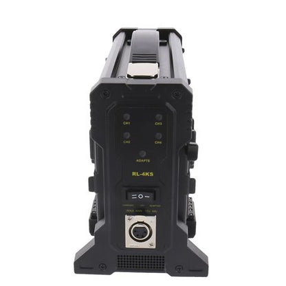 Rolux Acculader RL-4KS voor 4 x V-Mount Accu — 2