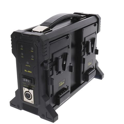 Rolux Acculader RL-4KS voor 4 x V-Mount Accu — 3