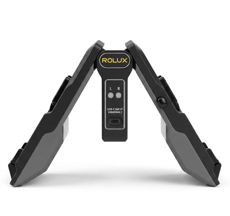 Rolux Opvouwbare Lader Powerfold1 voor V-Mount Accu — 3