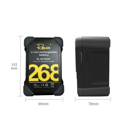 Rolux Smart V-Mount Accu RL-BP2680S 268Wh 14,4V 19000mAh — 2