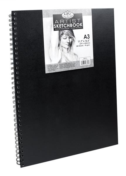 Royal & Langnickel Sketchbooks - Spiral Hardcover - A3 - 80 vel