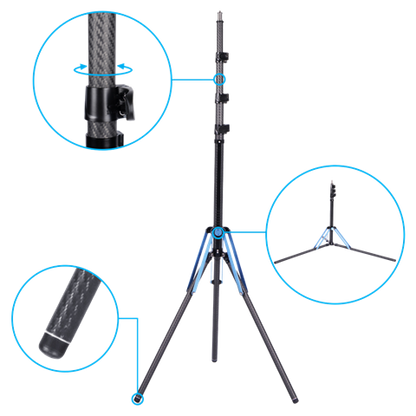 Sirui Carbon Statief DK18 Luchtgeveerd 1,8m — 7