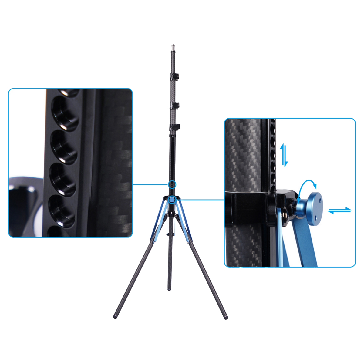 Sirui Carbon Statief DK18 Luchtgeveerd 1,8m — 8