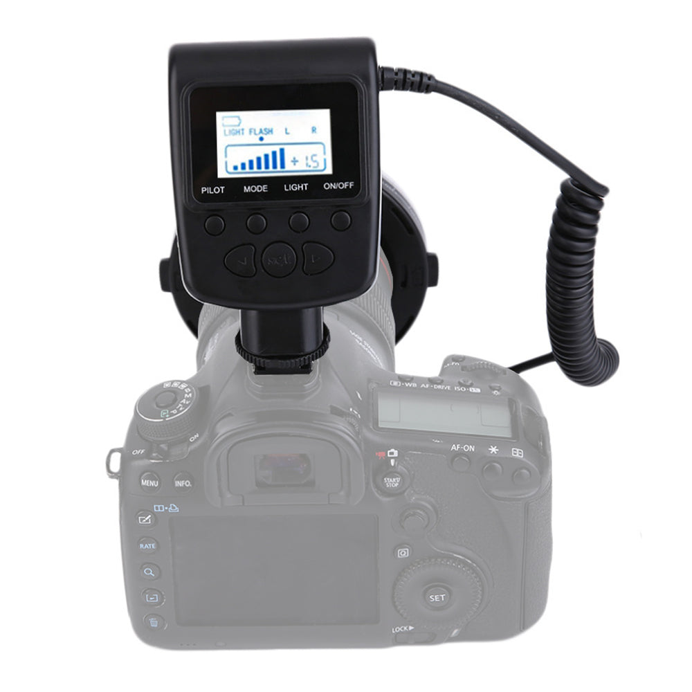 StudioKing Macro LED Ringlamp met Flitser RL-130 — 3