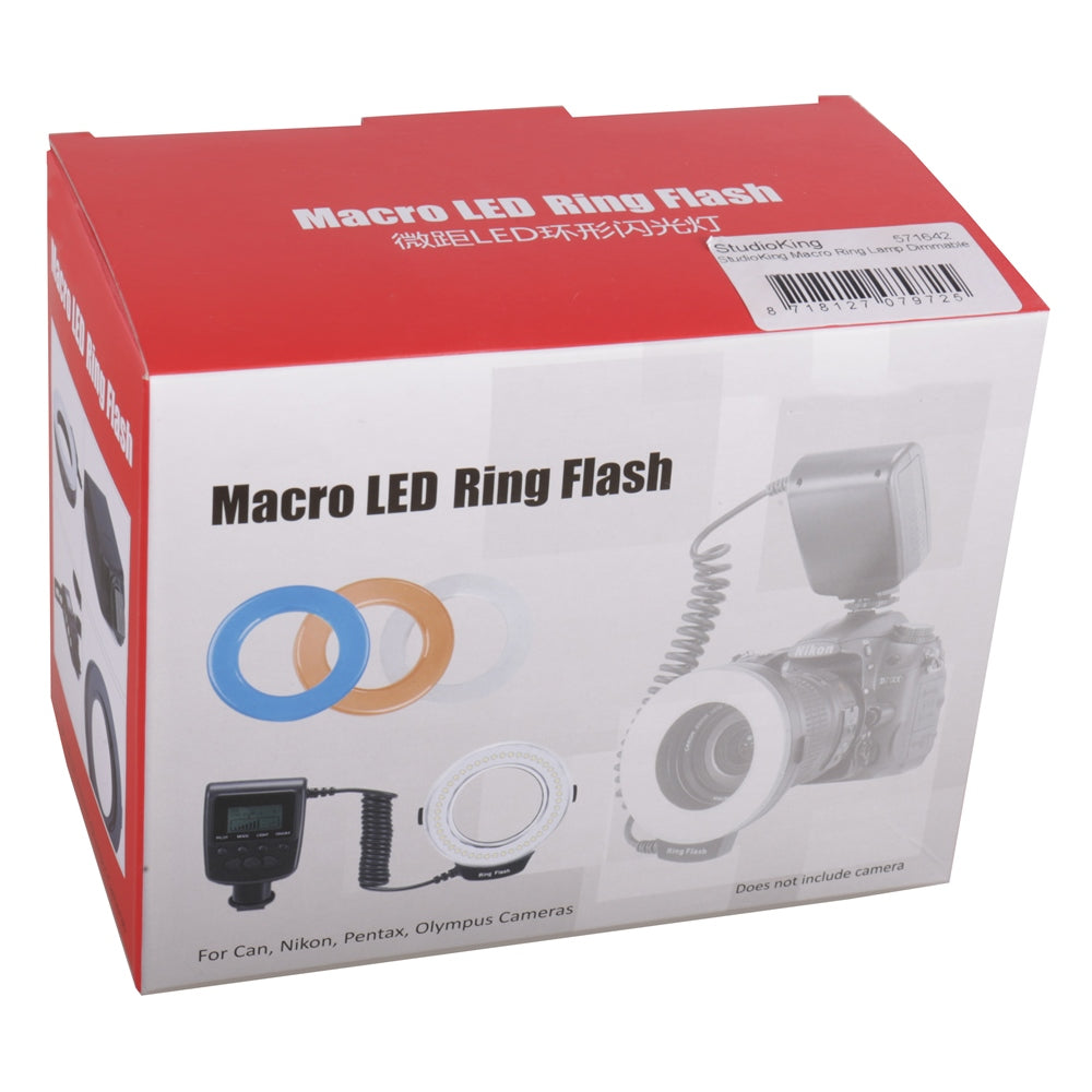 StudioKing Macro LED Ringlamp met Flitser RL-130 — 7
