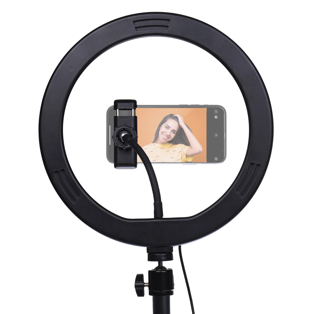 StudioKing LED Vlog Set SK-K190 met Ringlamp en Microfoonhouder — 4