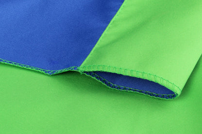 StudioKing Achtergronddoek 2,7x5 m Blauw/Groen