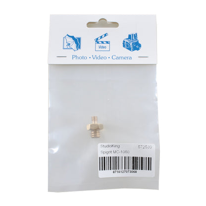 StudioKing Spigot Verloopnippel MC-1060 1/4" Male 3/8" Male — 3