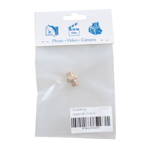 StudioKing Spigot Verloopnippel MC-1060A 3/8" Male 3/8" Male — 3