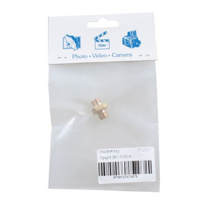 StudioKing Spigot Verloopnippel MC-1060A 3/8" Male 3/8" Male — 3
