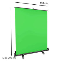 StudioKing Roll-Up Green Screen FB-150200FG 150x200 cm Chroma Groen — 2