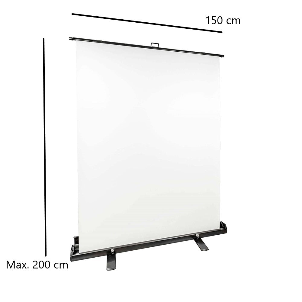 StudioKing Roll-Up Achtergrondscherm FB-150200FW 150x200 cm Wit — 3