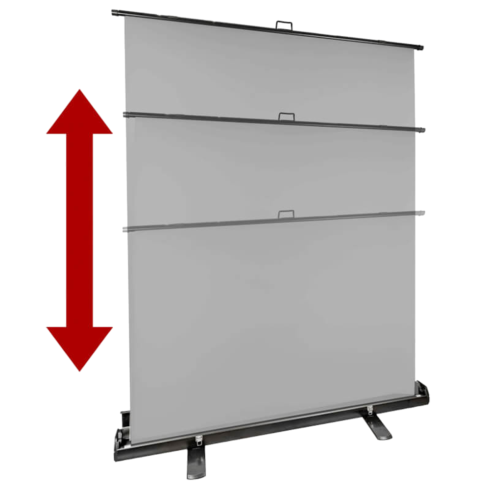 StudioKing Roll-Up Achtergrondscherm FB-150200FGR 150x200 cm Grijs — 2