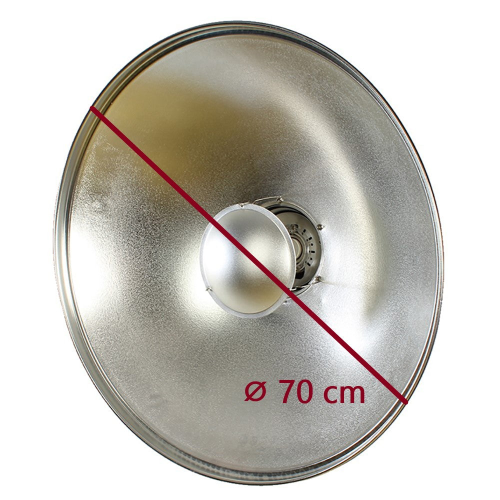 StudioKing Beauty Dish Zilver SK-BD420 42 cm met Honingraat — 2
