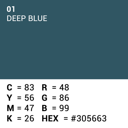 Superior Achtergrondpapier 01 Deep Blue 1,35 x 11m — 5