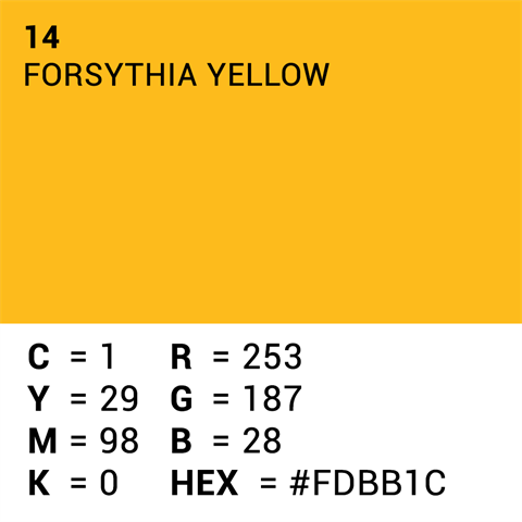Superior Achtergrondpapier 14 Forsythia Yellow 1,35 x 11m — 5