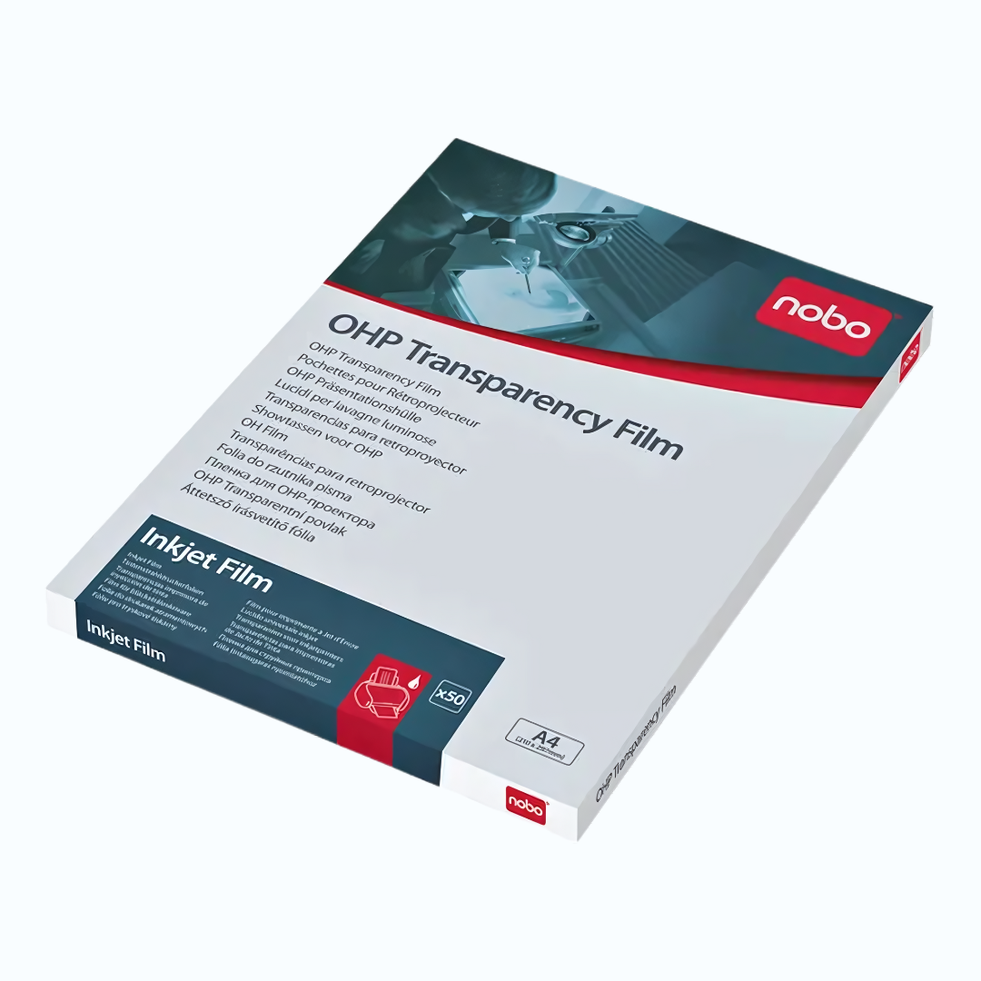 Inkjet transparant A4 vel – digitaal negatief voor cyanotype (set van 50 stuks)