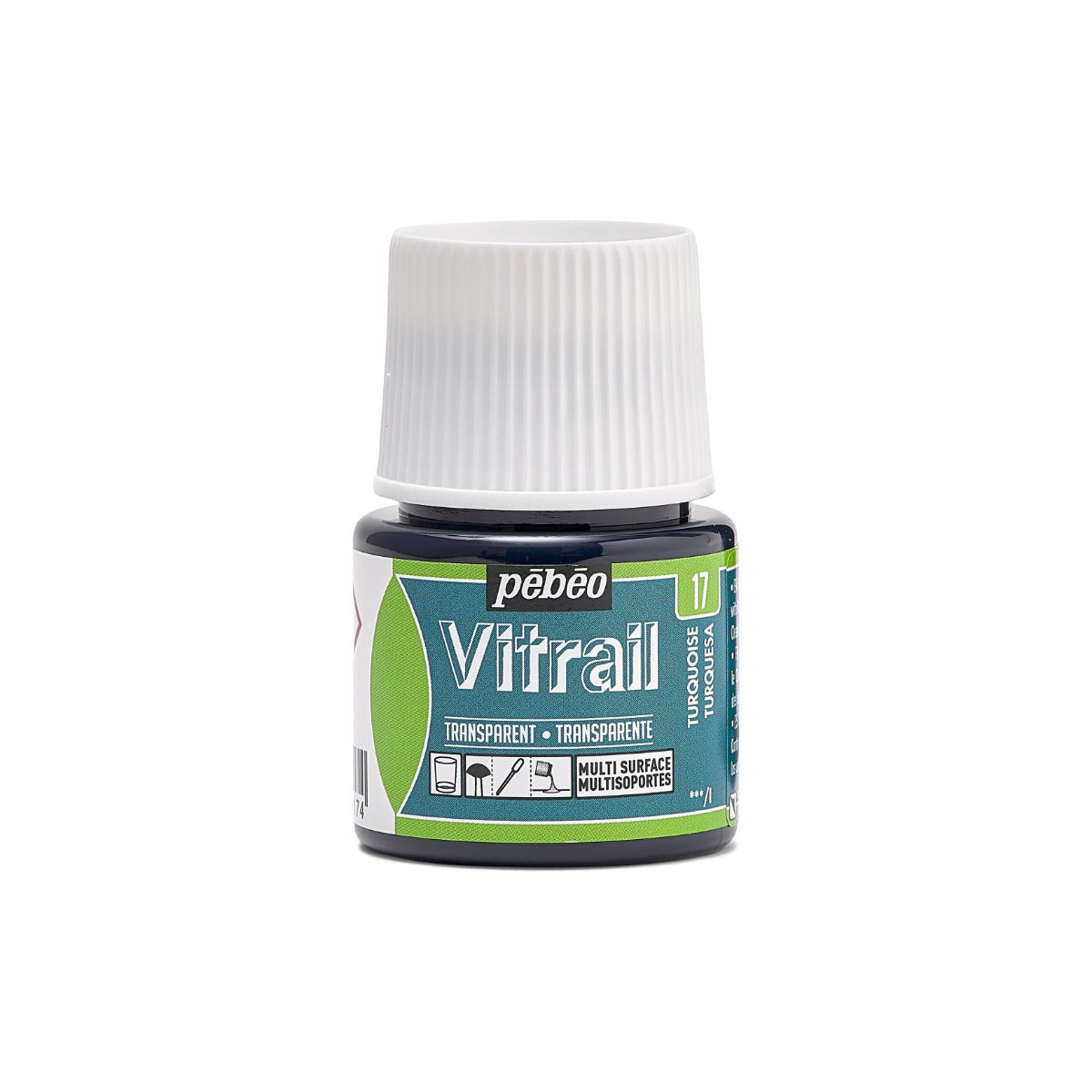 Pebeo Vitrail Transparante Glasverf 45 ml - 17 - Turkoois