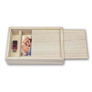 Zep fotolijst Opbergdoos Bruin USB CX7568 voor Foto 15x20 cm — 2