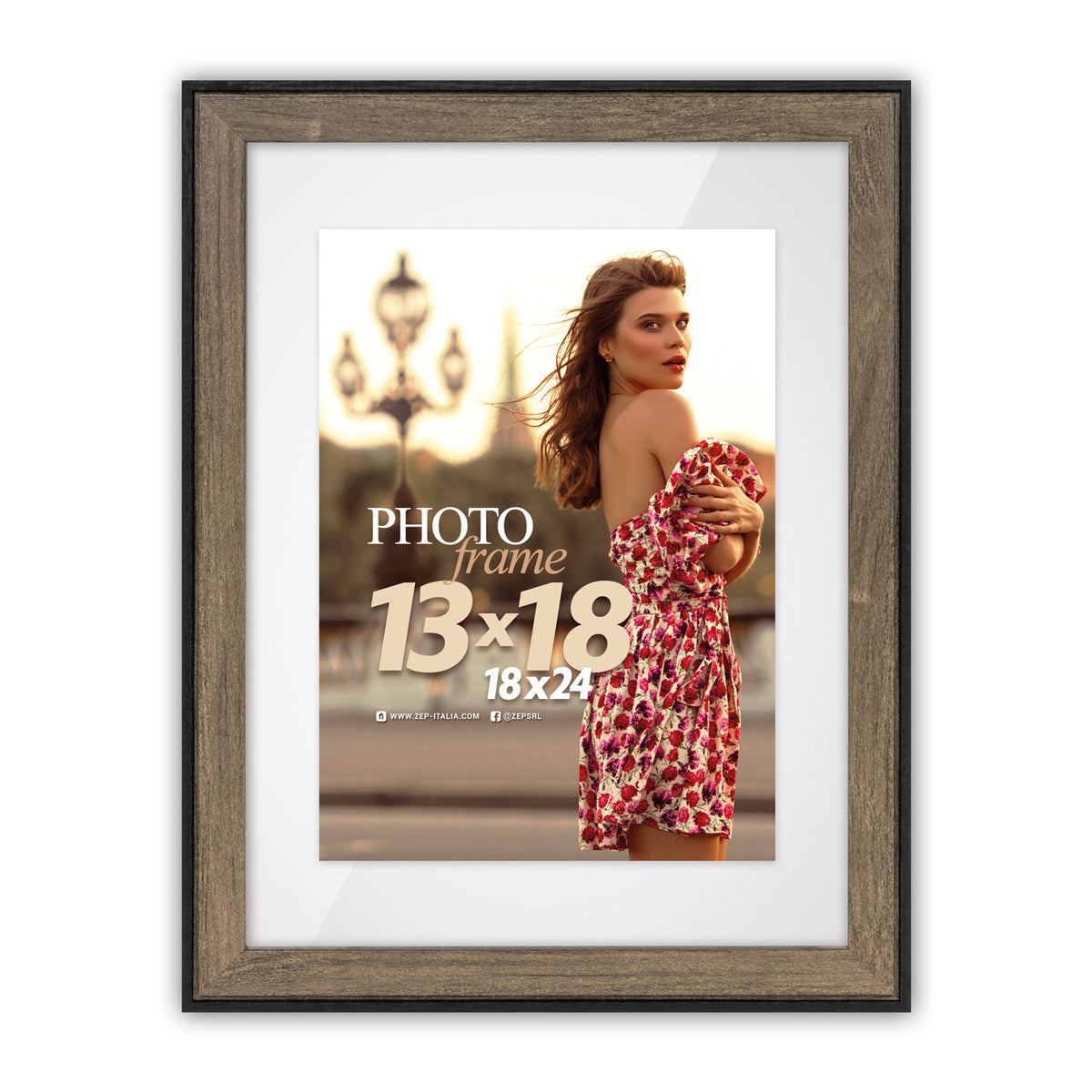 Zep fotolijst RZ223B Roma Brown 15x20 20x30 cm