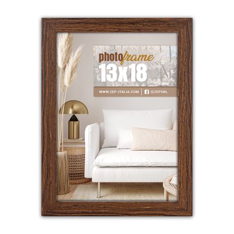 Zep fotolijst HK357B Halle Brown 13x18 cm