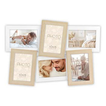 Zep fotolijst DB886 Favignana wit voor 6 foto's van 10×15 cm